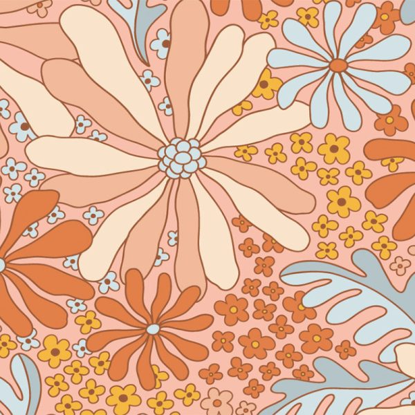 Limited Edition 20 oz TKWide Insulated Water Bottle with Twist Cap - Peach Floral Online now - Image 4