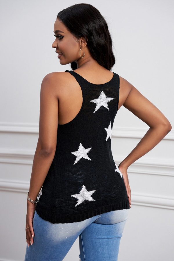 Star Pattern Racerback Tank Online - Image 2